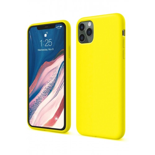 LRZ02 iPhone 11 Pro Kılıf First Silikon - Sarı