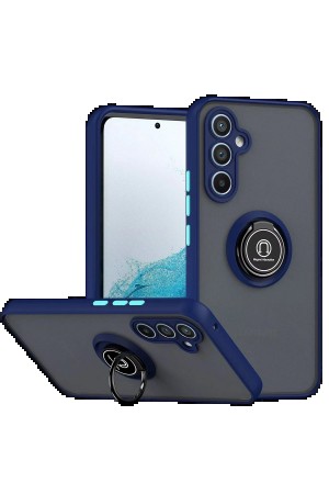 LRZ02 Samsung Galaxy S25 FE Montreal Yüzüklü Silikon Kapak - Lacivert&hellip;