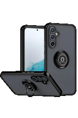 LRZ02 Samsung Galaxy S25 FE Montreal Yüzüklü Silikon Kapak - Siyah&hellip;