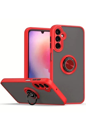 LRZ02 Samsung Galaxy A17 5G Montreal Yüzüklü Silikon Kapak - Kırmızı&hellip;