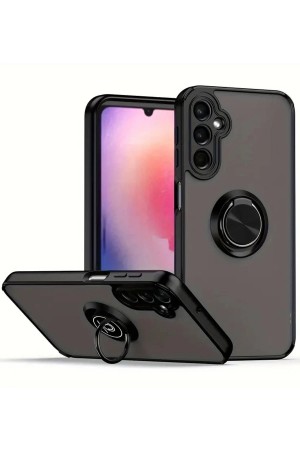 LRZ02 Samsung Galaxy A17 5G Montreal Yüzüklü Silikon Kapak - Siyah&hellip;