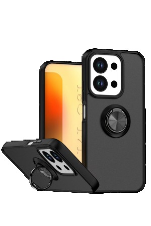 LRZ02 Xiaomi Redmi 15C 4G Montreal Yüzüklü Silikon Kapak - Siyah&hellip;