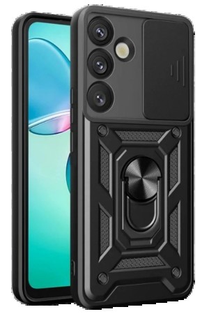 LRZ02 Samsung Galaxy A17 5G Pars Lens Yüzüklü Silikon - Siyah&hellip;