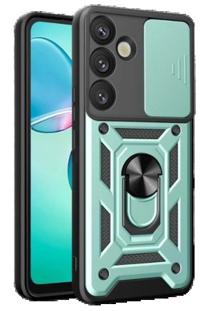 LRZ02 Samsung Galaxy A17 5G Pars Lens Yüzüklü Silikon - Yeşil&hellip;