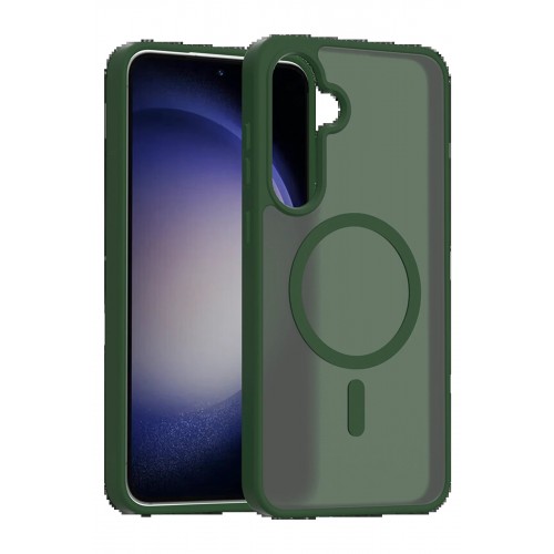 LRZ02 Samsung Galaxy A17 5G Jota Magsafe Kapak - Koyu Yeşil
