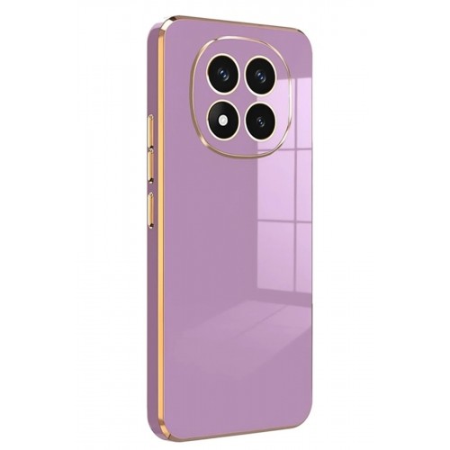 LRZ02 Xiaomi Redmi Note 14 Pro 4G Kılıf Volet Silikon - Mor