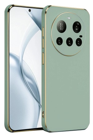 LRZ02 Xiaomi Mi 15 Ultra Kılıf Volet Silikon - Açık Yeşil&hellip;