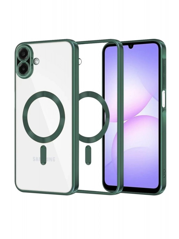 LRZ02 Samsung Galaxy A07 4G Kross Magneticsafe Kapak - Koyu Yeşil&hellip;