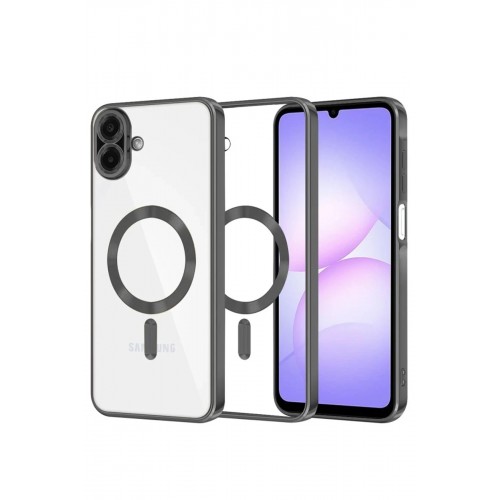 LRZ02 Samsung Galaxy A07 4G Kross Magneticsafe Kapak - Siyah