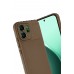 LRZ02 Oppo Reno 14F Auto Focus Karbon Kapak - Kahverengi