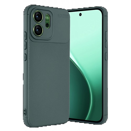 LRZ02 Oppo Reno 14F Auto Focus Karbon Kapak - Koyu Yeşil