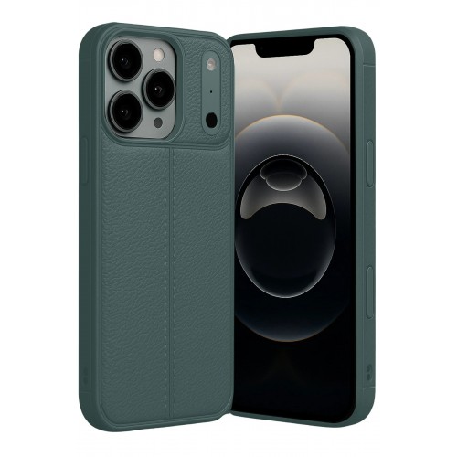 LRZ02 Apple iPhone 17 Pro Max Auto Focus Kapak - Koyu Yeşil