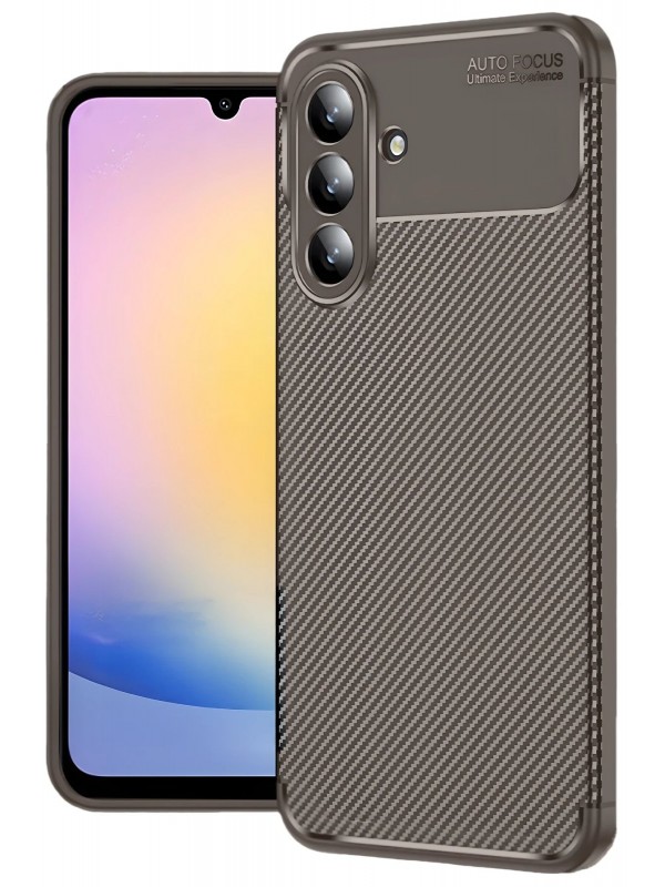 LRZ02 Samsung Galaxy A17 5G Auto Focus Karbon Kapak - Kahverengi&hellip;