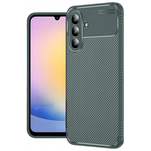 LRZ02 Samsung Galaxy A17 5G Auto Focus Karbon Kapak - Koyu Yeşil