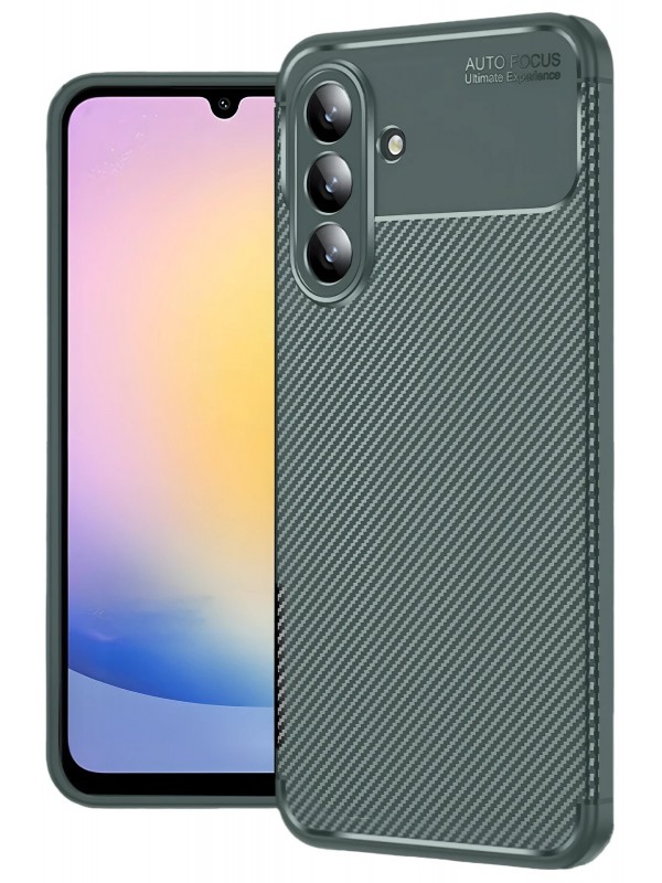 LRZ02 Samsung Galaxy A17 5G Auto Focus Karbon Kapak - Koyu Yeşil&hellip;
