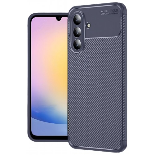 LRZ02 Samsung Galaxy A17 5G Auto Focus Karbon Kapak - Lacivert LRZ02 Samsung Galaxy A17 5G Auto Focus Karbon Kapak - Lacivert