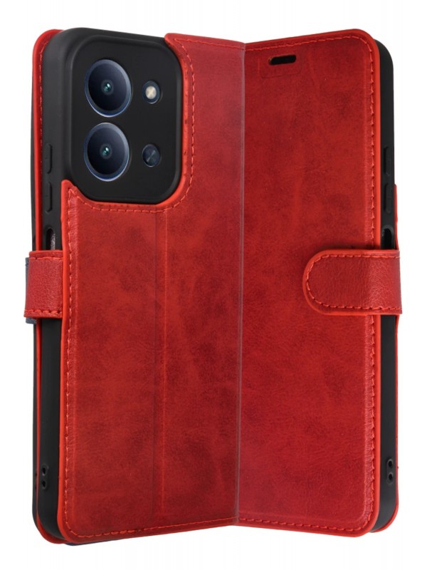 LRZ02 Xiaomi Redmi 15C 4G Trend S Plus Kapaklı Kılıf - Kırmızı&hellip;