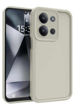 LRZ02 Xiaomi Redmi 15C 4G Viera Silikon - Krem&hellip;