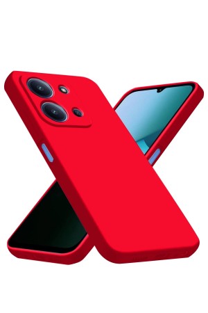 LRZ02 Xiaomi Redmi 15C 4G Nano içi Kadife Silikon - Kırmızı&hellip;