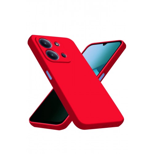 LRZ02 Xiaomi Redmi 15C 4G Nano içi Kadife Silikon - Kırmızı LRZ02 Xiaomi Redmi 15C 4G Nano içi Kadife Silikon - Kırmızı
