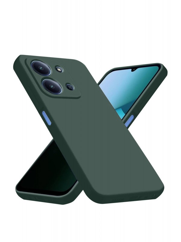 LRZ02 Xiaomi Redmi 15C 4G Nano içi Kadife Silikon - Koyu Yeşil&hellip;