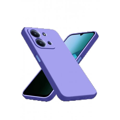 LRZ02 Xiaomi Redmi 15C 4G Nano içi Kadife Silikon - Lila