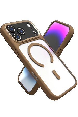 LRZ02 Apple iPhone 17 Pro Max Hazar Magsafe Kapak - Gold&hellip;