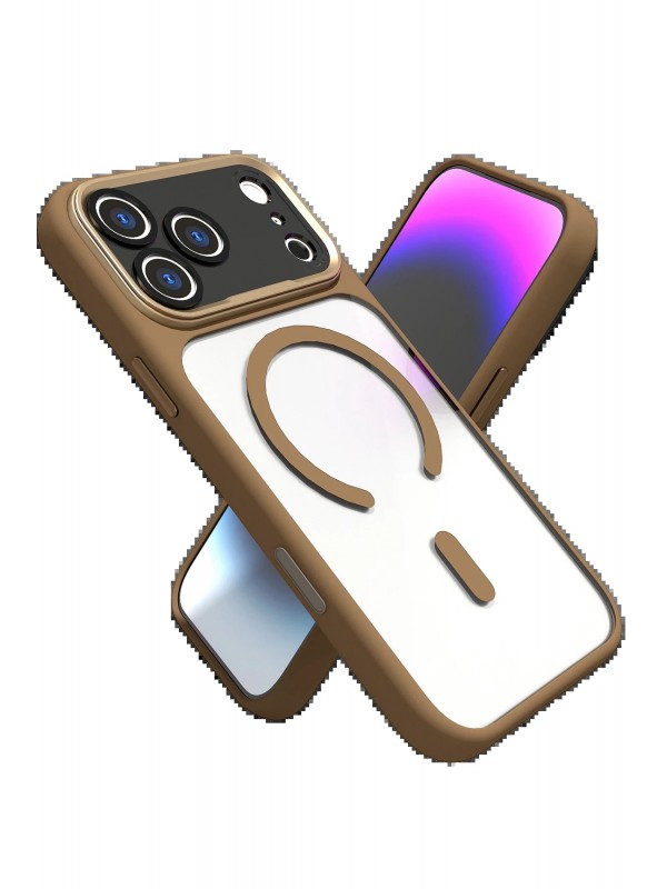 LRZ02 Apple iPhone 17 Pro Max Hazar Magsafe Kapak - Gold&hellip;