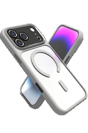 LRZ02 Apple iPhone 17 Pro Max Hazar Magsafe Kapak - Gri&hellip;