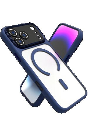 LRZ02 Apple iPhone 17 Pro Max Hazar Magsafe Kapak - Lacivert&hellip;