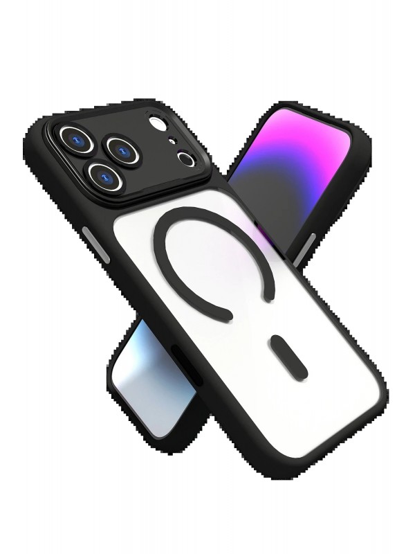 LRZ02 Apple iPhone 17 Pro Max Hazar Magsafe Kapak - Siyah&hellip;