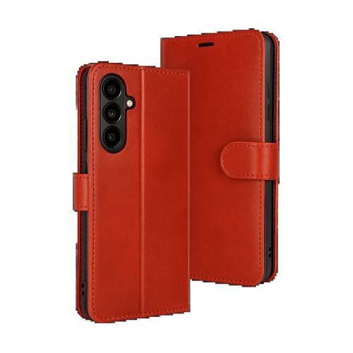 LRZ02 Samsung Galaxy S25 FE Trend S Plus Kapaklı Kılıf - Kırmızı