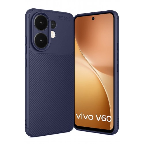 LRZ02 Vivo V60 5G Auto Focus Karbon Kapak - Lacivert