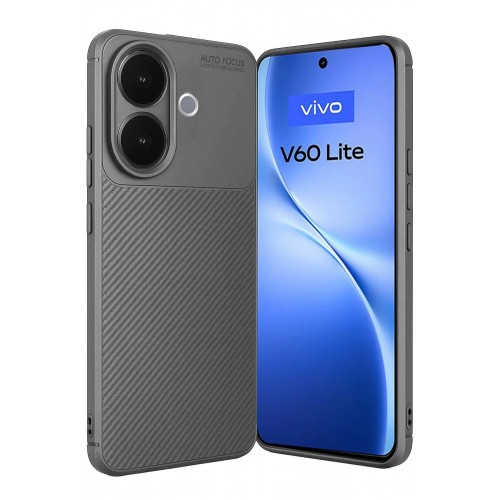 LRZ02 Vivo V60 Lite Auto Focus Karbon Kapak - Gri