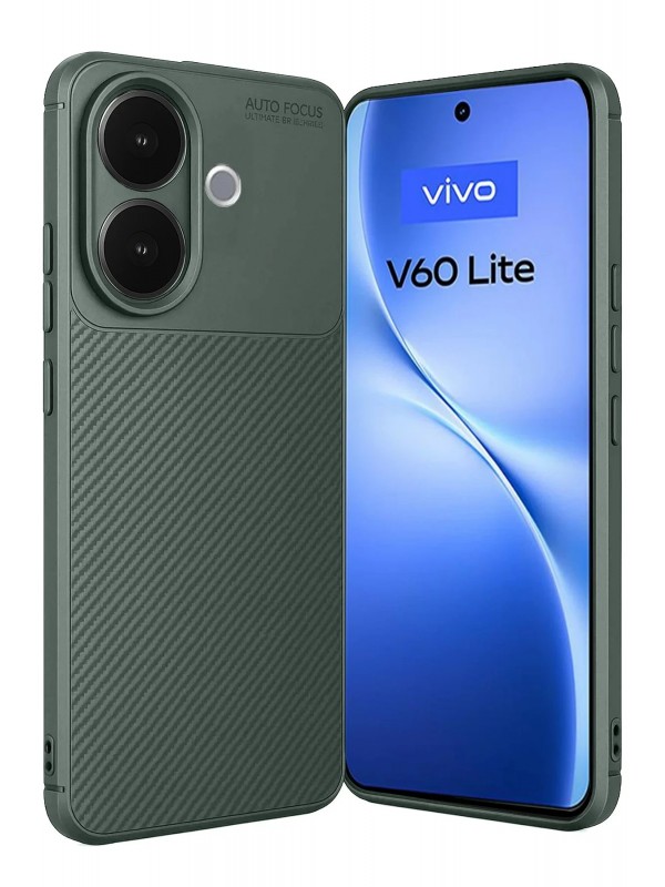 LRZ02 Vivo V60 Lite Auto Focus Karbon Kapak - Koyu Yeşil&hellip;