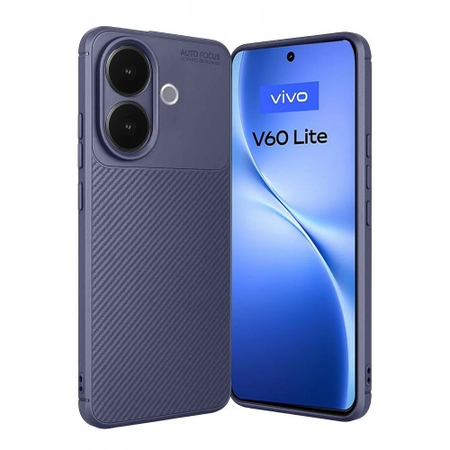 LRZ02 Vivo V60 Lite Auto Focus Karbon Kapak - Lacivert
