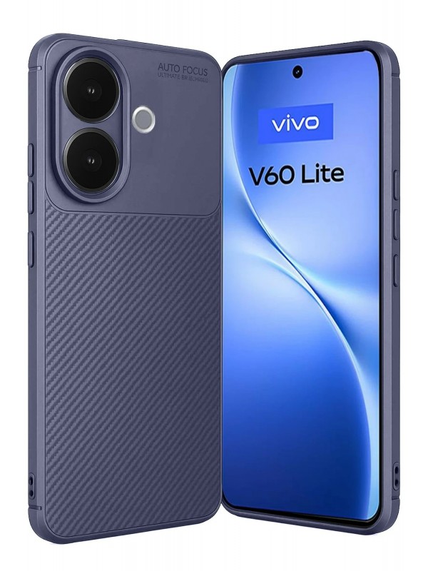 LRZ02 Vivo V60 Lite Auto Focus Karbon Kapak - Lacivert&hellip;