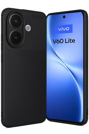 LRZ02 Vivo V60 Lite Auto Focus Karbon Kapak - Siyah&hellip;