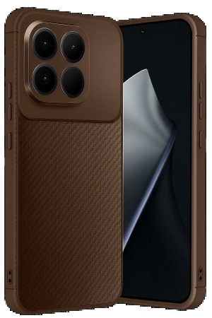 LRZ02 Xiaomi Mi 15T Auto Focus Karbon Kapak - Kahverengi&hellip;