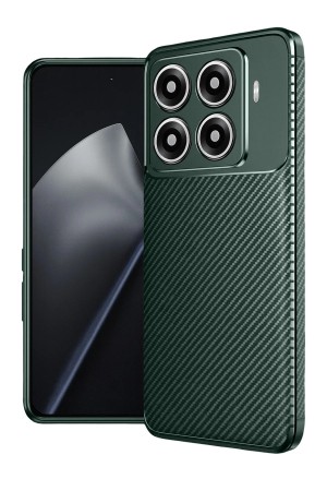 LRZ02 Xiaomi Mi 15T Pro Auto Focus Karbon Kapak - Koyu Yeşil&hellip;