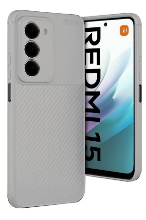 LRZ02 Xiaomi Redmi 15 4G Auto Focus Karbon Kapak - Gri&hellip;