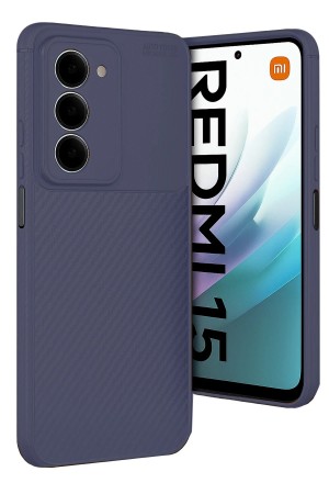 LRZ02 Xiaomi Redmi 15 4G Auto Focus Karbon Kapak - Lacivert&hellip;
