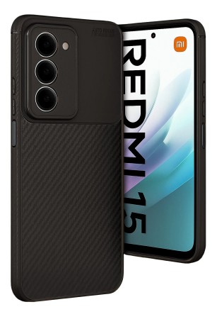 LRZ02 Xiaomi Redmi 15 4G Auto Focus Karbon Kapak - Siyah&hellip;