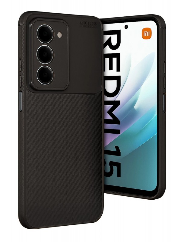 LRZ02 Xiaomi Redmi 15 4G Auto Focus Karbon Kapak - Siyah&hellip;