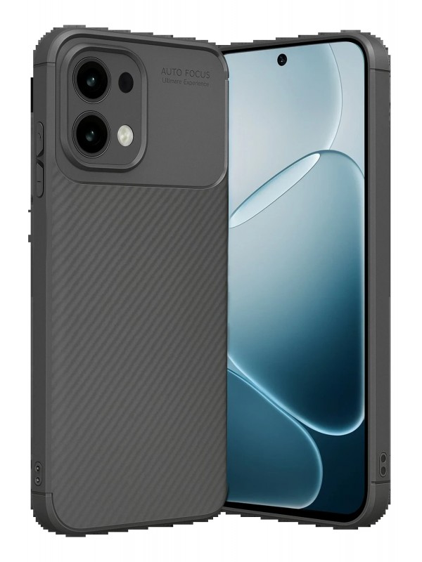 LRZ02 Oppo A6 Pro 4G Auto Focus Karbon Kapak - Gri&hellip;