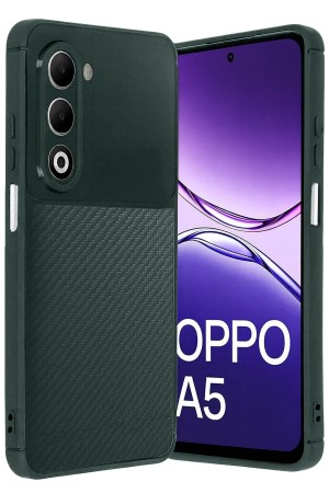 LRZ02 Oppo A5 4G Auto Focus Karbon Kapak - Koyu Yeşil&hellip;