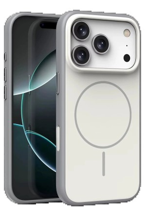 LRZ02 Apple iPhone 17 Pro Neva Magsafe Kapak - Gri&hellip;