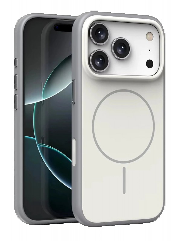 LRZ02 Apple iPhone 17 Pro Neva Magsafe Kapak - Gri&hellip;