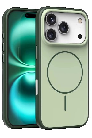 LRZ02 Apple iPhone 17 Pro Neva Magsafe Kapak - Koyu Yeşil&hellip;