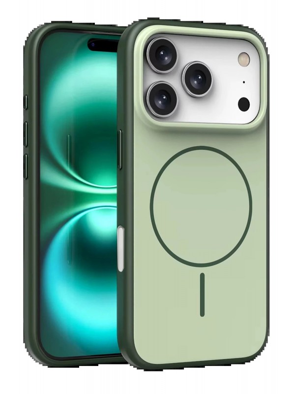LRZ02 Apple iPhone 17 Pro Neva Magsafe Kapak - Koyu Yeşil&hellip;